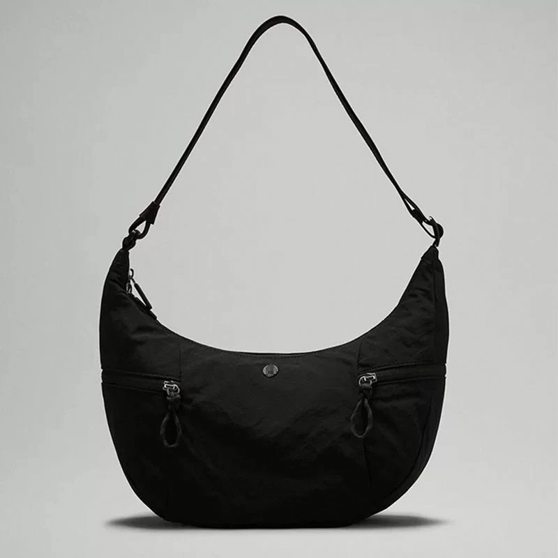 lulu女包2025新款春饺子包牛角包单肩斜挎手提包健身运动包瑜伽包