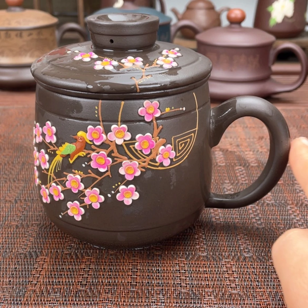 【闪购商品】紫砂茶杯宜兴原矿紫砂盖杯微瑕
