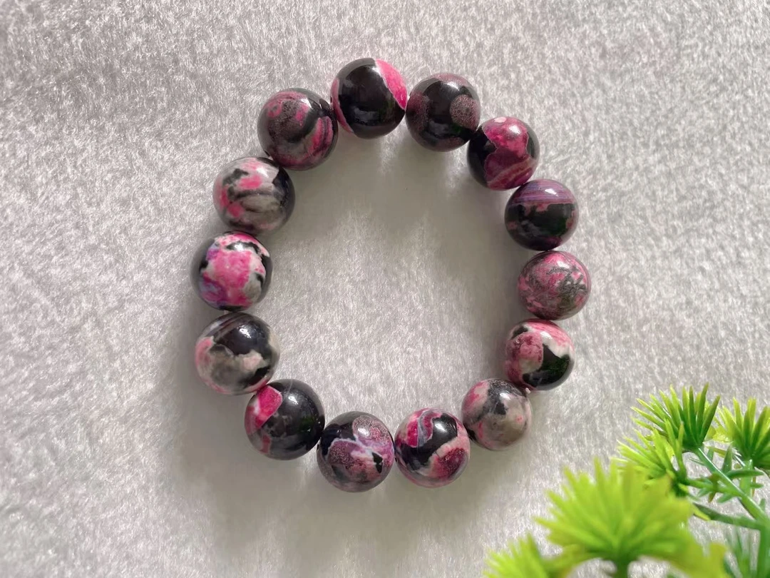 Q典藏品 粉彩圆珠k14+时尚高端手串美观大气美轮美奂尽显魅力