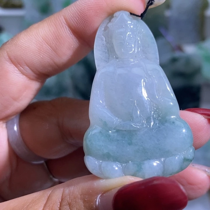 【闪购商品】翡翠挂件未镶嵌观音