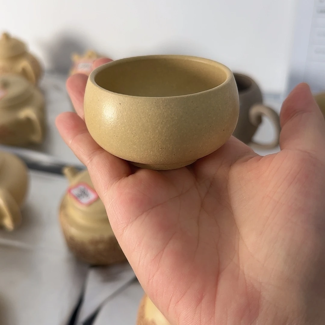 紫砂茶壶黄龙山原矿本绿