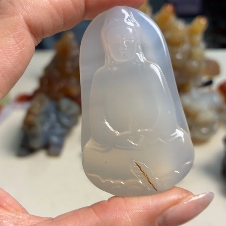 玛瑙/玉髓未镶嵌吊坠(不含链)