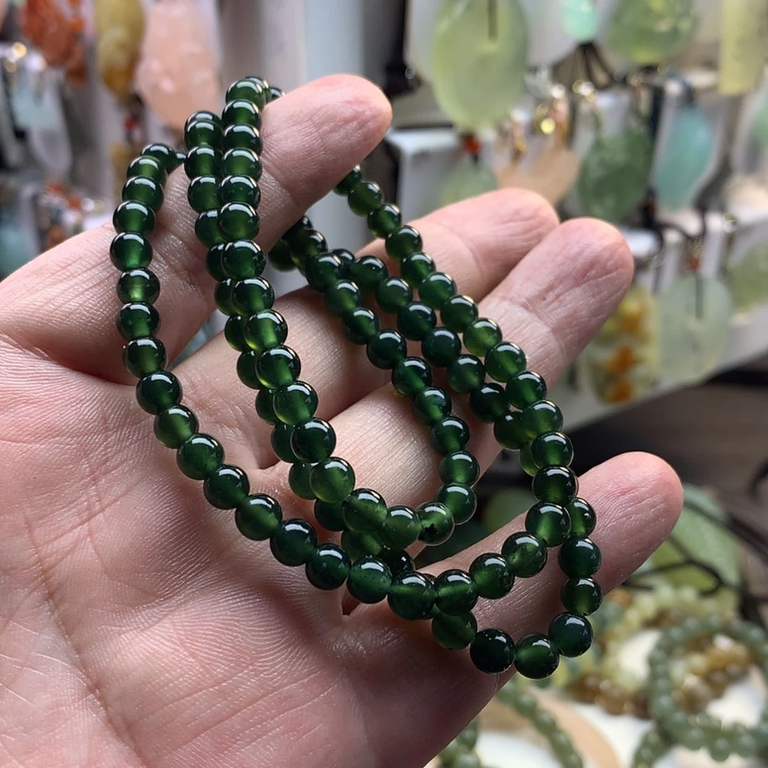 【闪购商品】未镶嵌蛇纹石玉手链