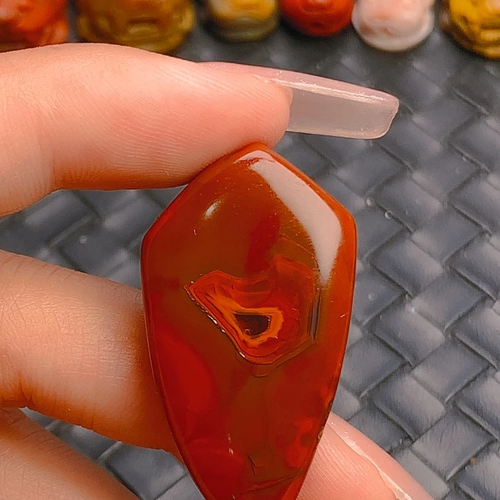 玛瑙/玉髓颈饰足银镀金镶嵌爱***猫