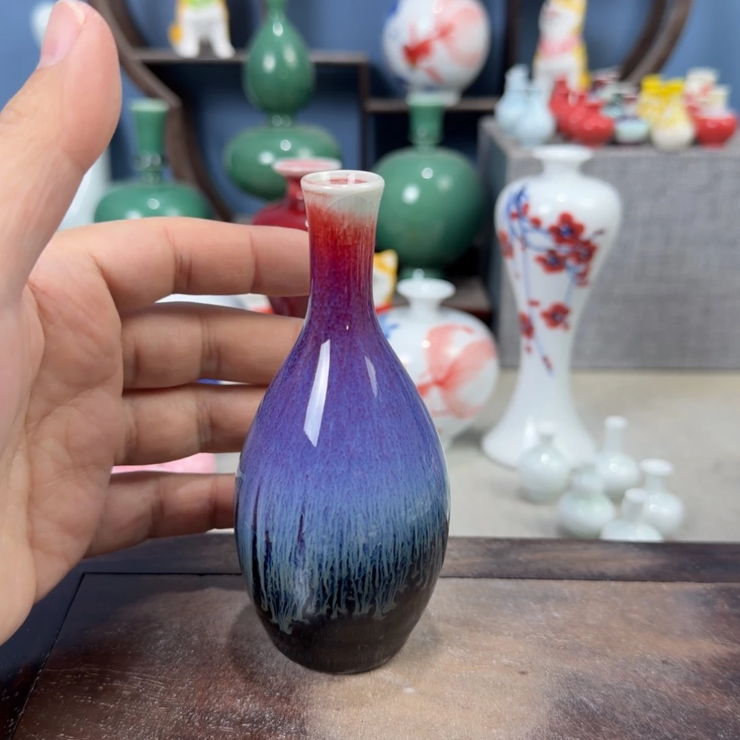 陶瓷手工小花器摆件