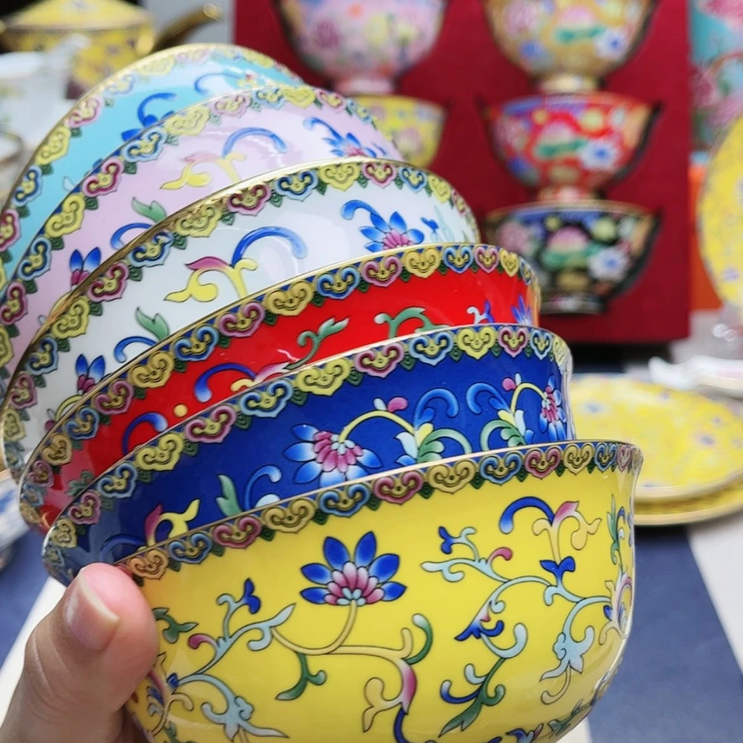 【闪购商品】珐琅4.5寸6个………………