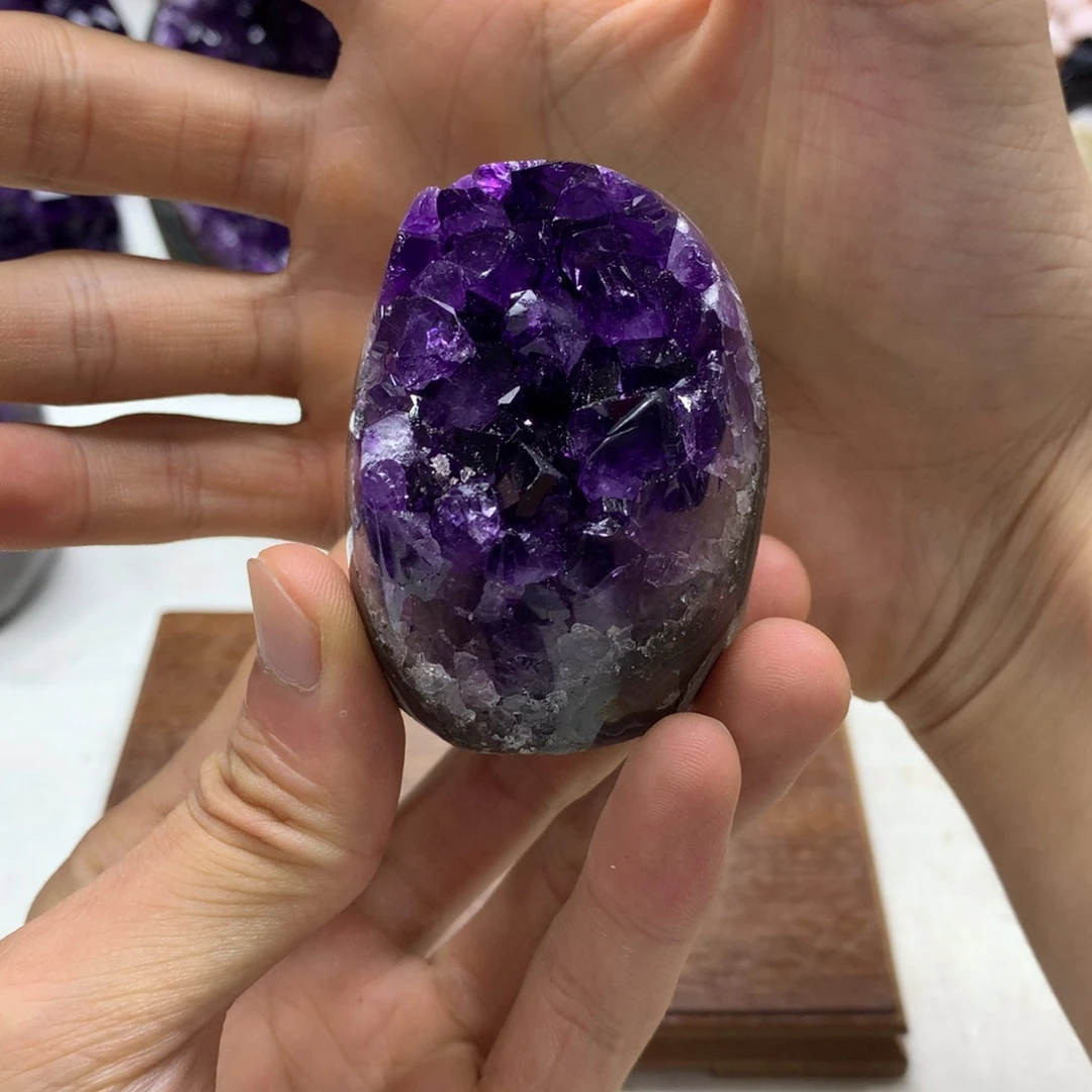 紫晶珠宝半成品未镶嵌