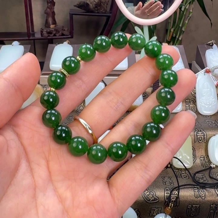 和田玉（碧玉）未镶嵌手链