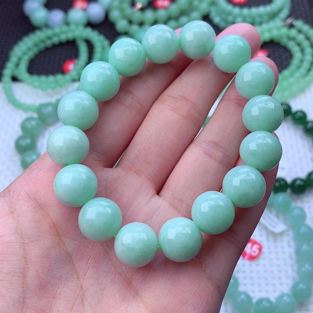 翡翠未镶嵌毛衣链卡13