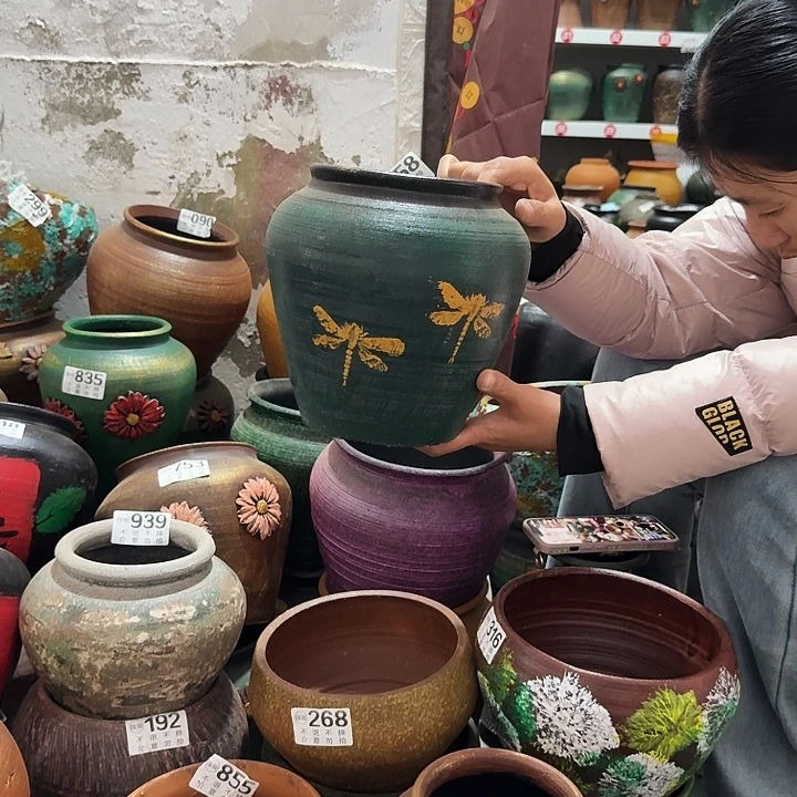 彩绘蜻蜓858高度20口径15