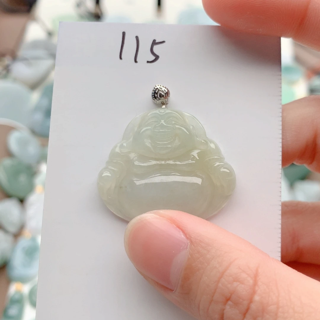 翡翠银S925镶嵌颈饰吊坠