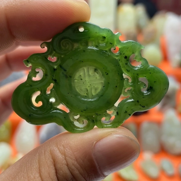 和田玉（碧玉）未镶嵌挂件