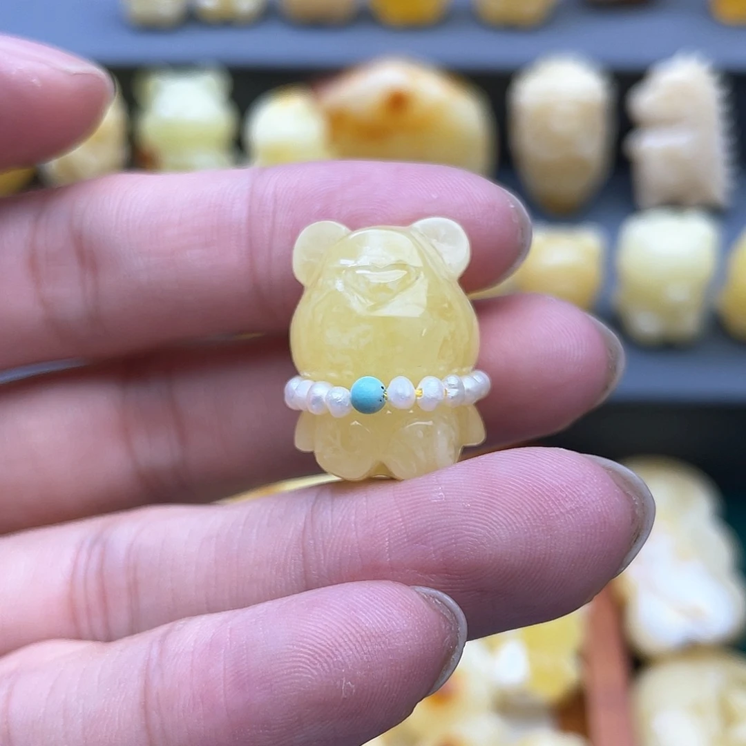 琥珀裸石未镶嵌蜜蜡