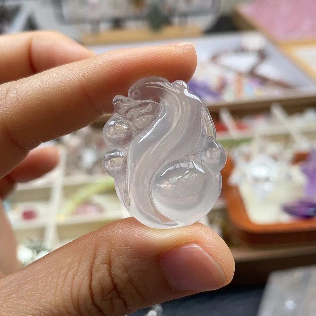 颈饰未镶嵌水晶水晶仿古龙吊坠