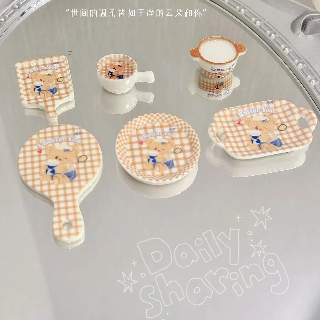 小雨定制【六件套】仿真食玩diy树脂配件玩具配件