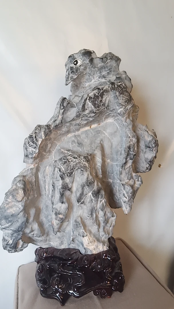 中式天然原石灵璧石观赏石客厅玄关奇石摆件