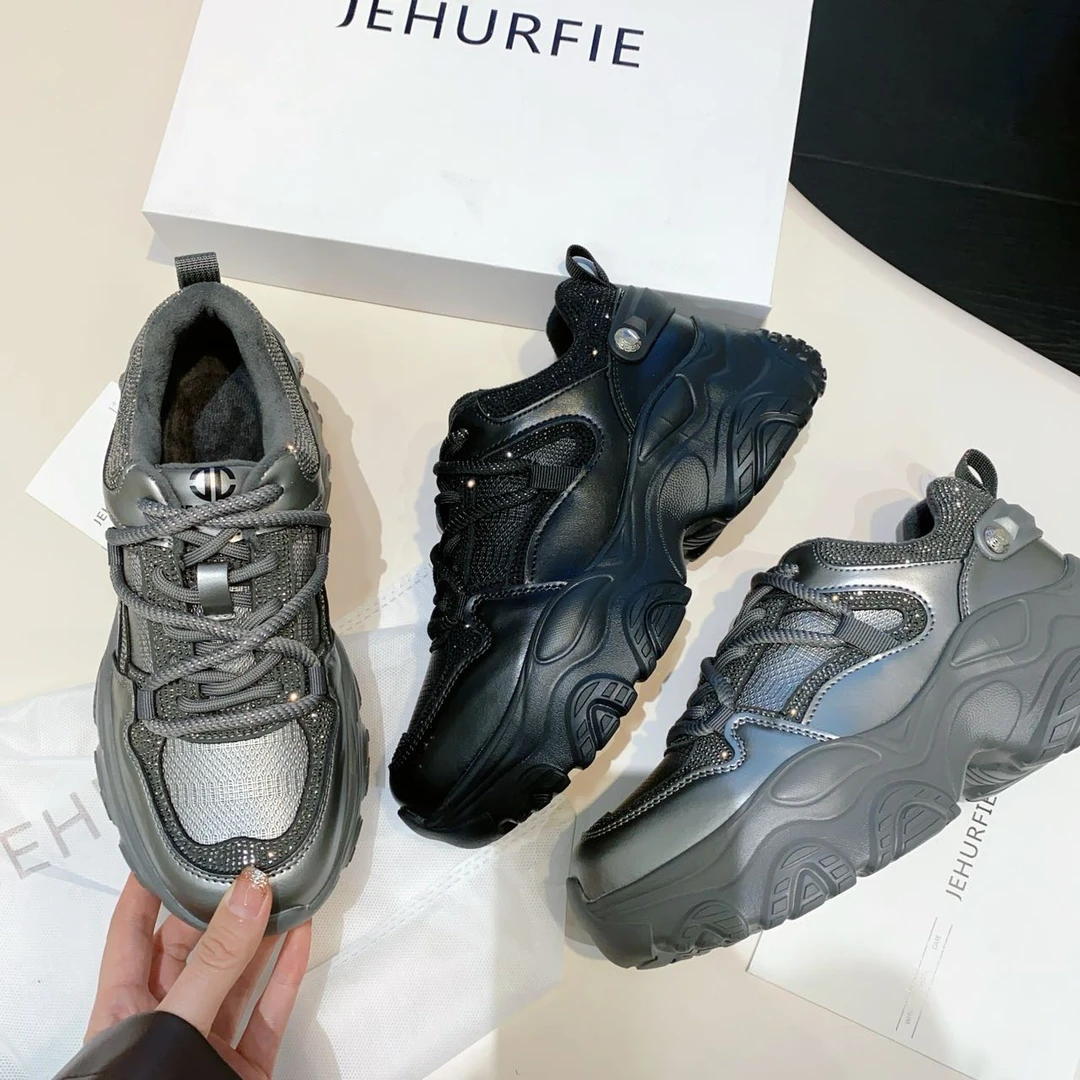 【青春姐专属】奢华钻时尚百搭透气老爹鞋AB23719