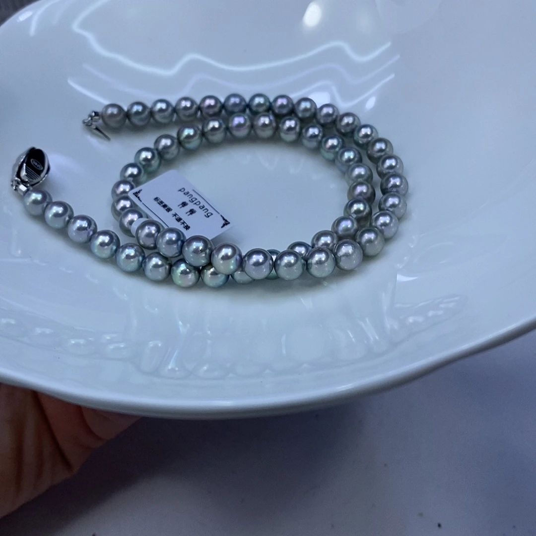 银S925镶嵌海水珍珠颈饰