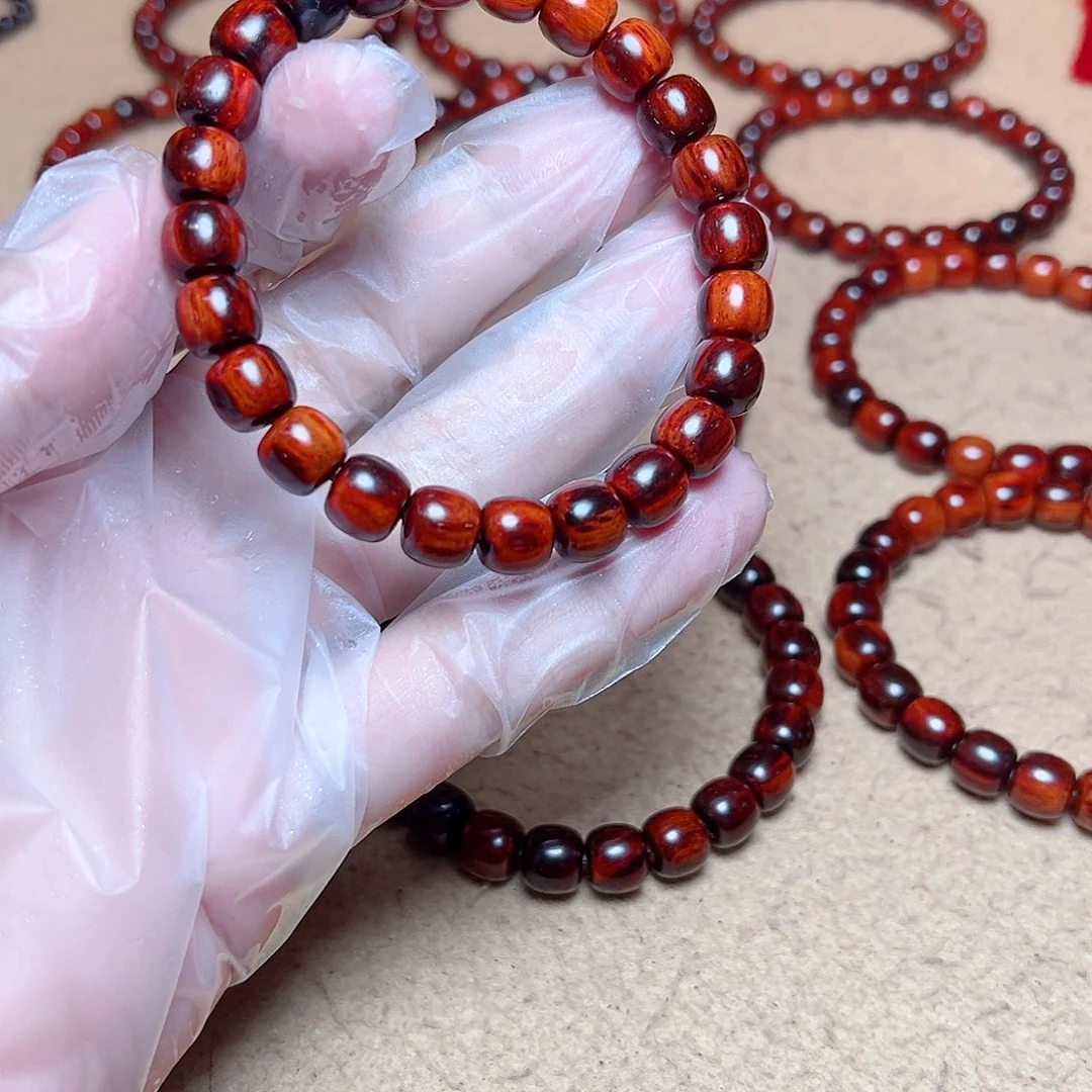 手串/手链小叶紫檀89琴料火焰纹鳞底金星毕业款