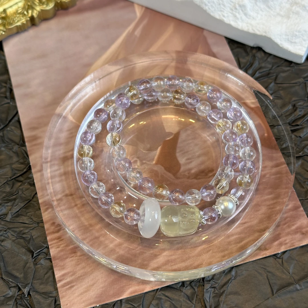 【089樱花草  】天然水晶原创小众设计