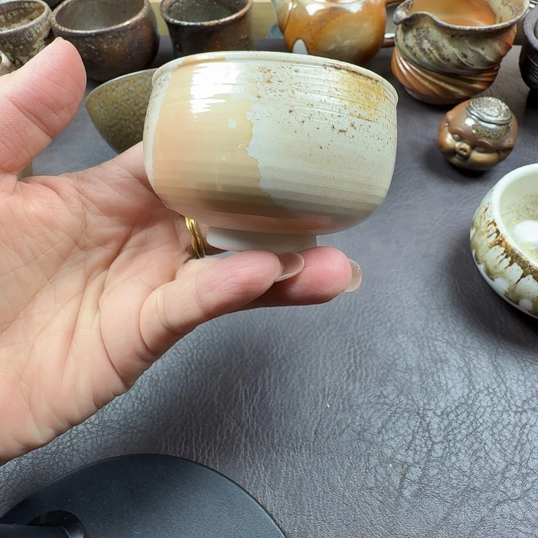 手工手作柴烧主人杯