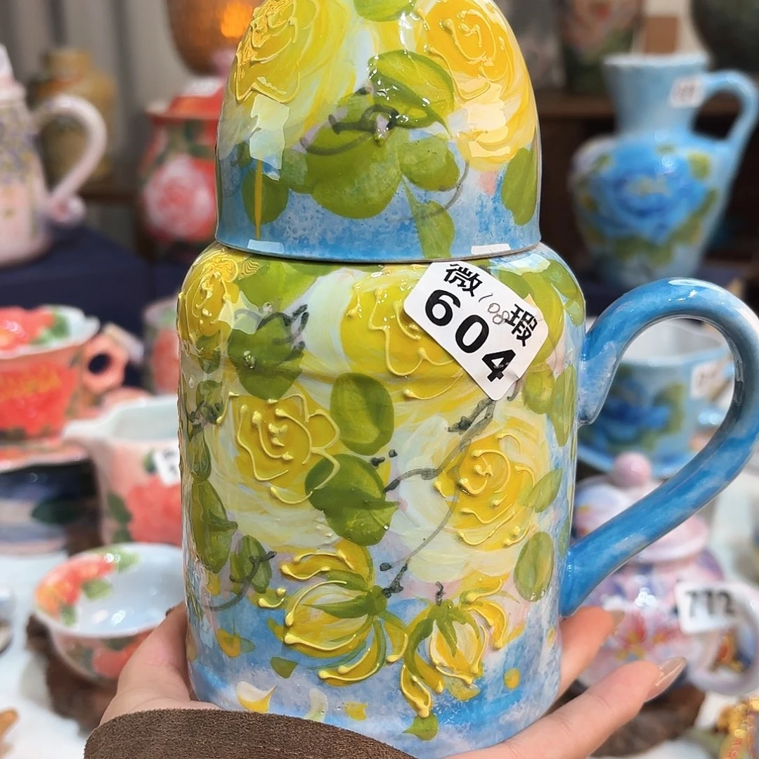 景德镇手绘高温釉下彩陶瓷茶具