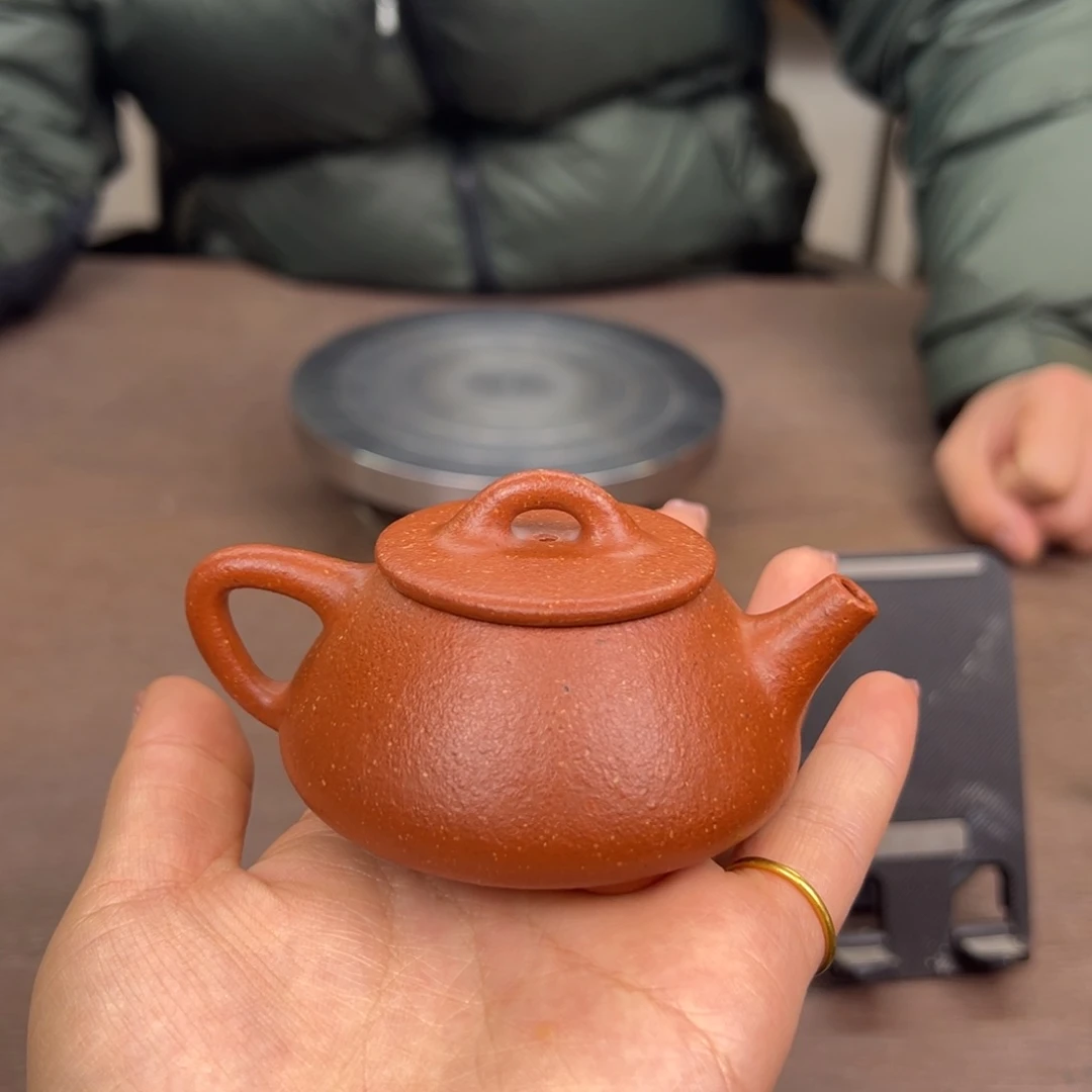 紫砂茶壶惜*平盖挑纯料小品全手工宜兴紫砂