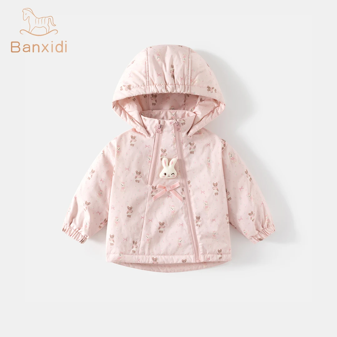 班喜迪女童棉服秋冬装新款洋气宝宝棉衣冬季夹棉外套童装儿童棉袄