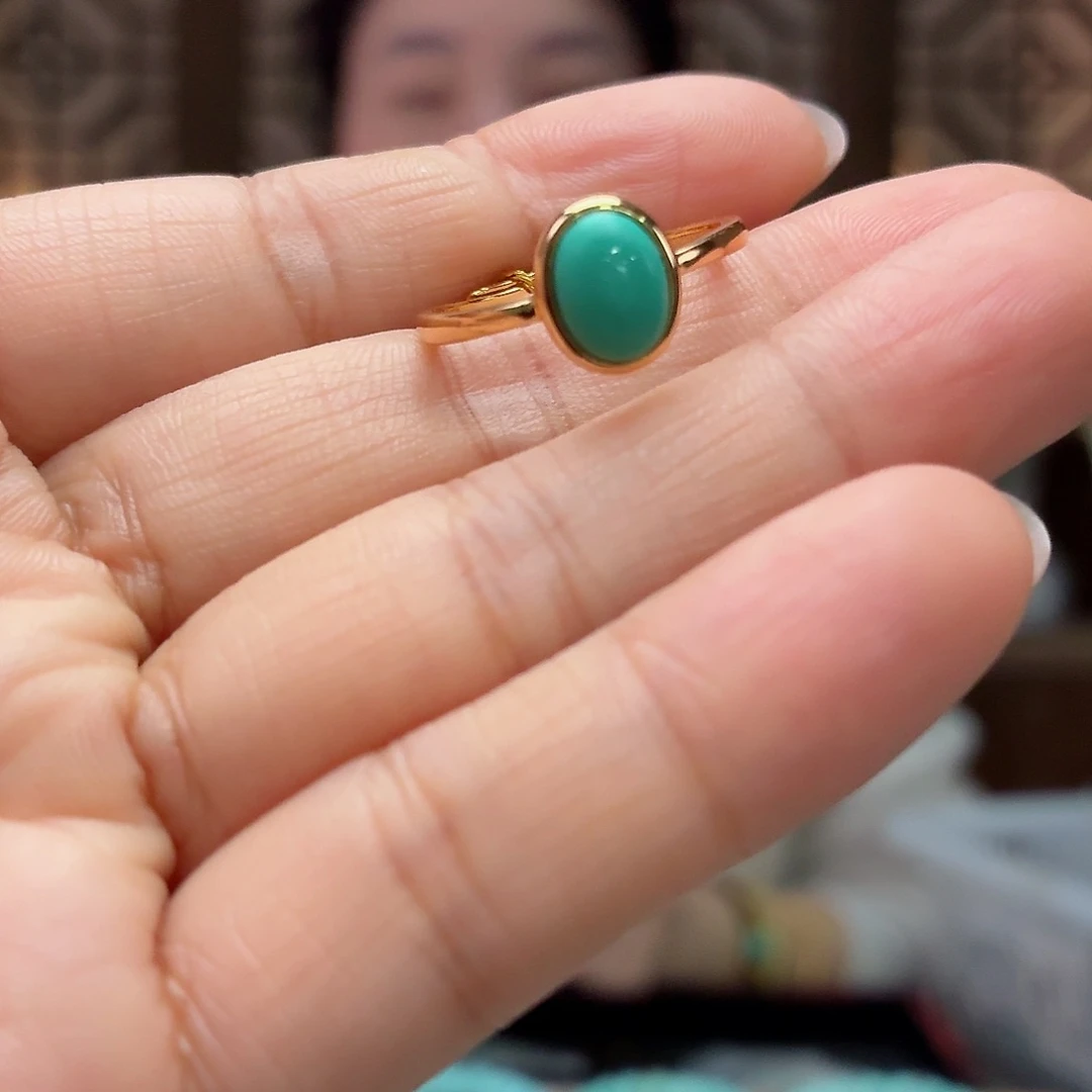 银S925镶嵌绿松石珠宝奇石