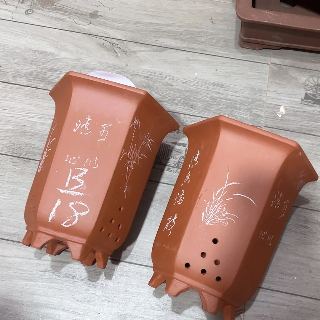 紫砂天心紫砂手工花盆