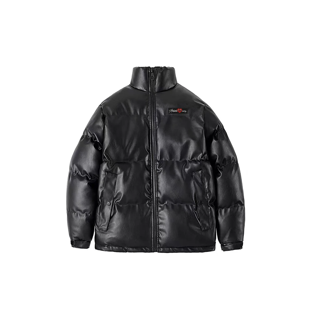 【OY】ART桃心皮棉外套