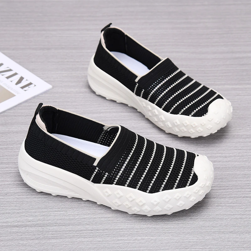 踩屎感老北京布鞋女鞋夏季透气网面渔夫鞋运动休闲懒人鞋时尚鞋子