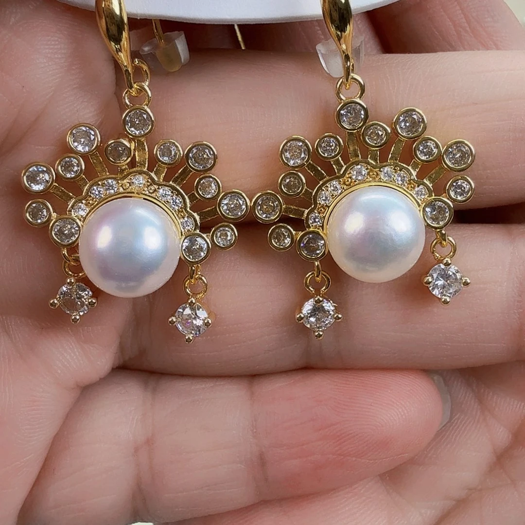 未镶嵌淡水珍珠耳饰