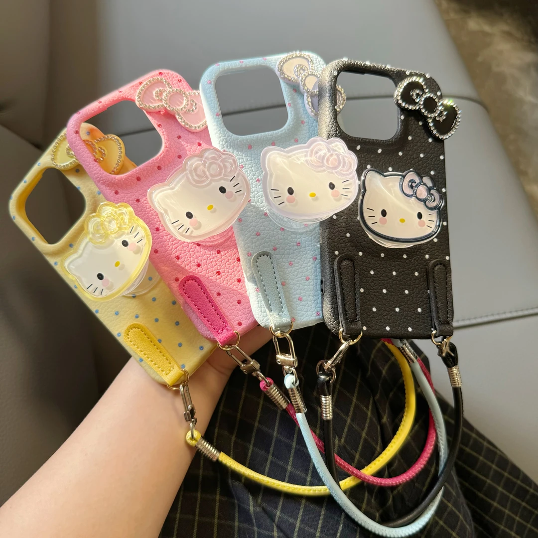 亚克力kt猫支架适用苹果16Promax手机壳华为荣耀/OPPO/vivo/小米