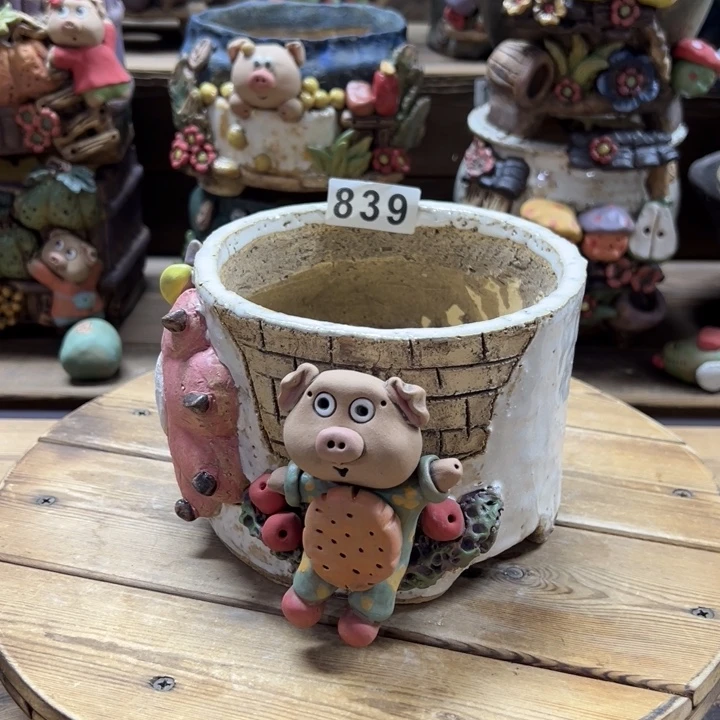 嘻哈多肉花盆百搭