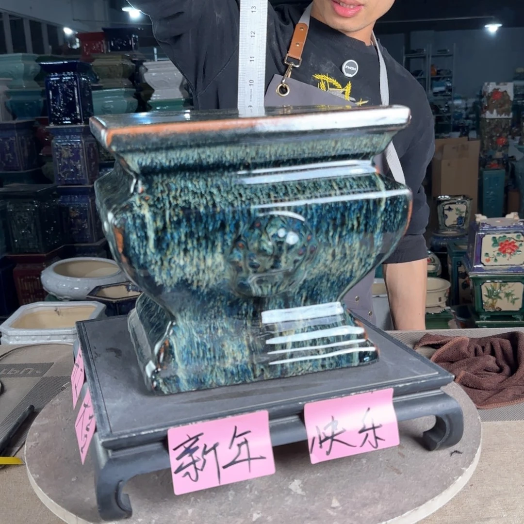 一风堂石湾花盆。微瑕13