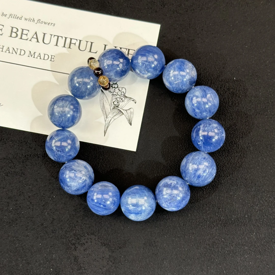 蓝晶石设计款卡15.5手串【拍四单！是一条价格！】多样性发一W1551