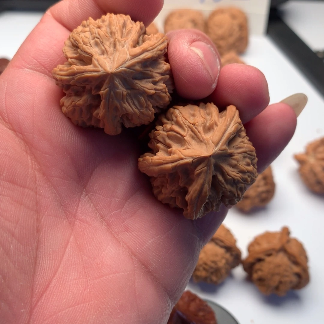 文玩核桃把件文山三棱