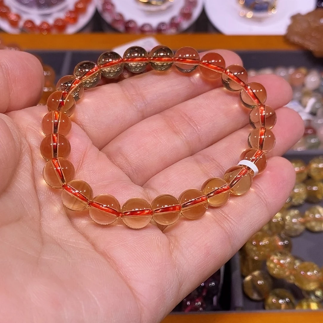 未镶嵌手链水晶黄水晶8