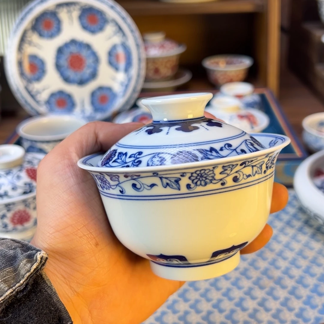 摆件新年快乐茶器百宝箱