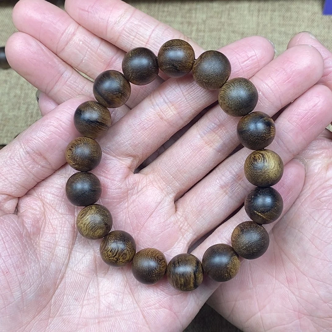 沉香手串越南芽庄白棋楠