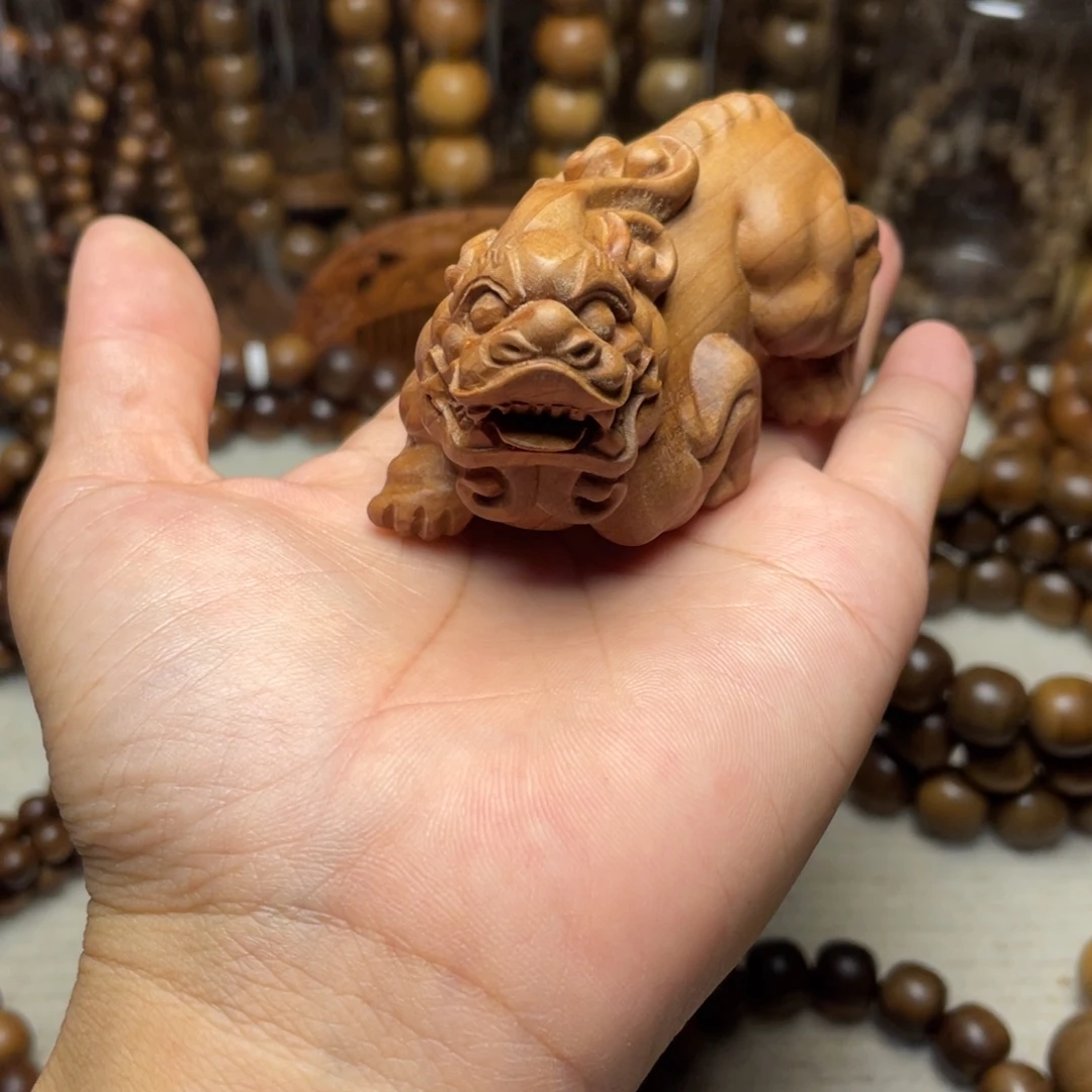 把件檀香木印度老山檀香貔貅