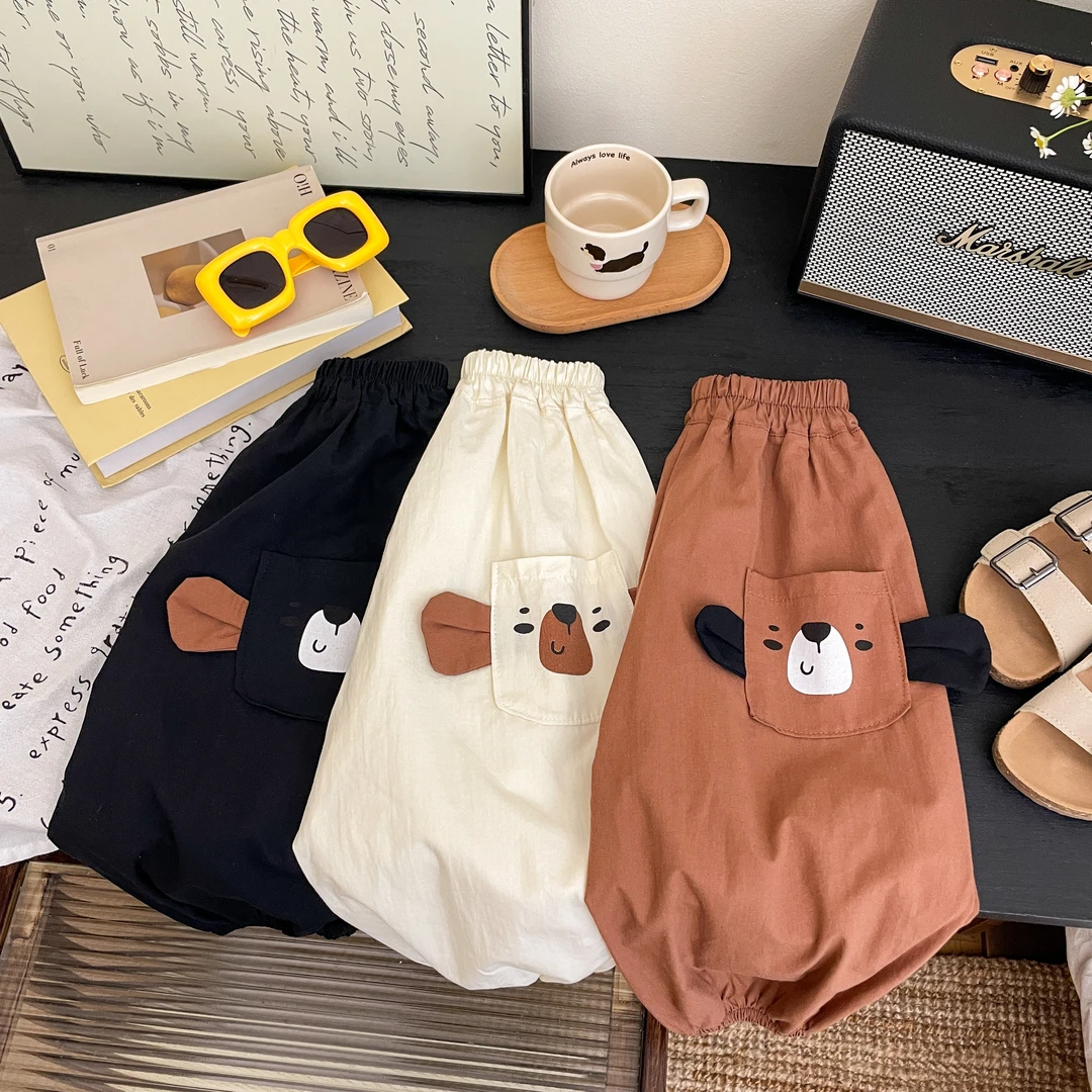 2025夏季新款儿童休闲卡通七分灯笼裤百搭洋气防蚊