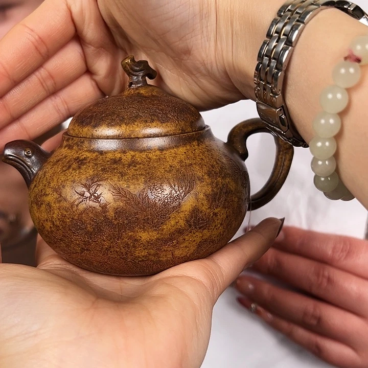 紫砂茶壶宜兴紫光药