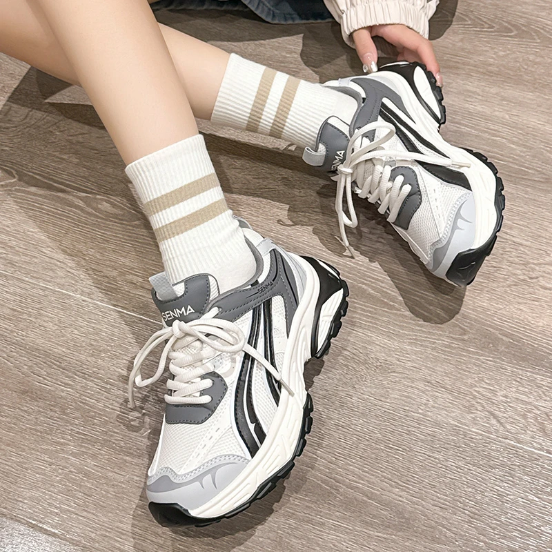 森马网红爆款女鞋夏季透气轻跑鞋休闲女士老爹ZA243w471
