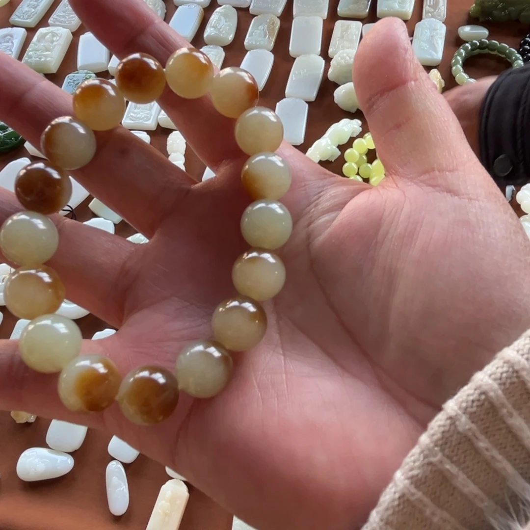 和田玉（糖玉）未镶嵌车挂