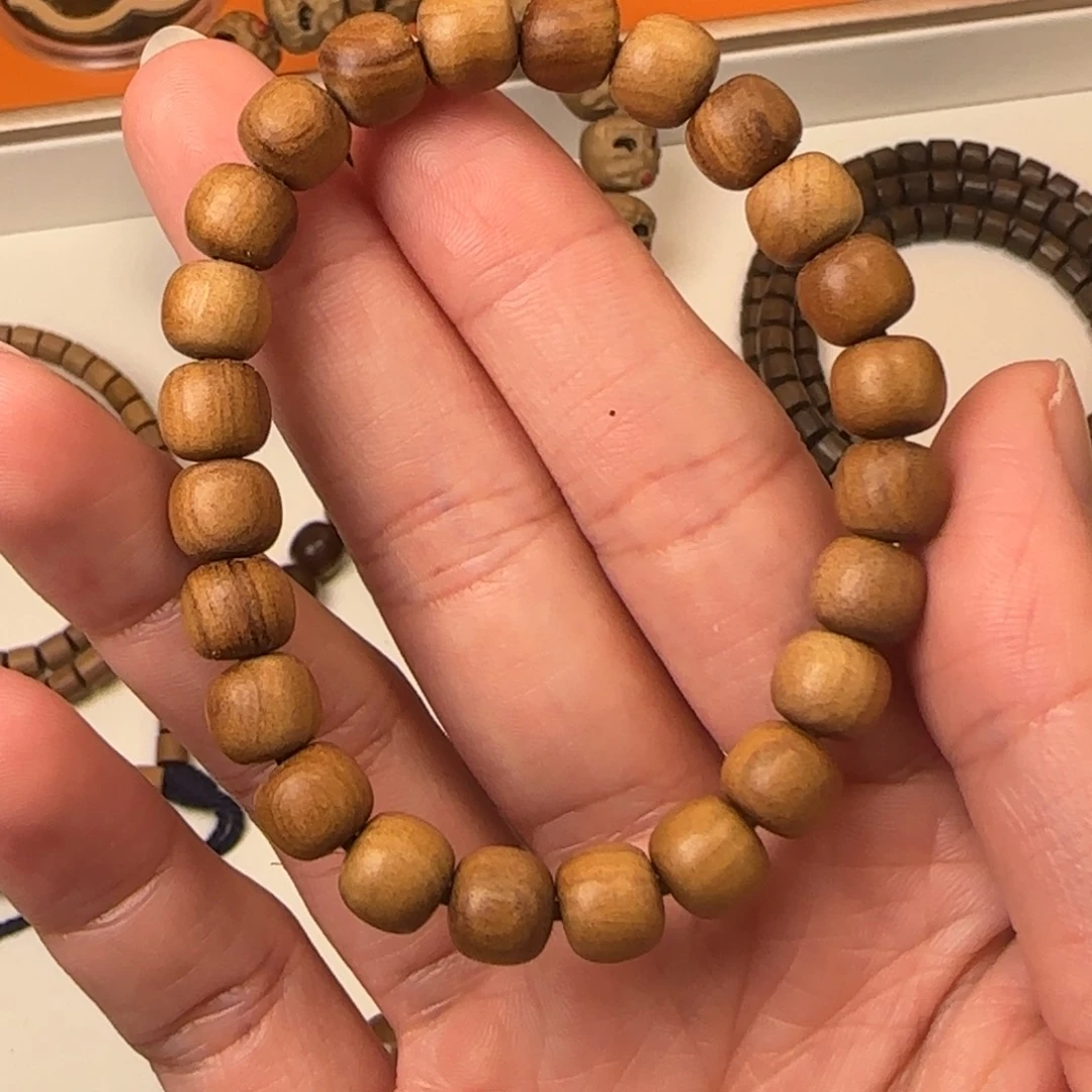 檀香木其他老山檀香 7×8瑕疵串