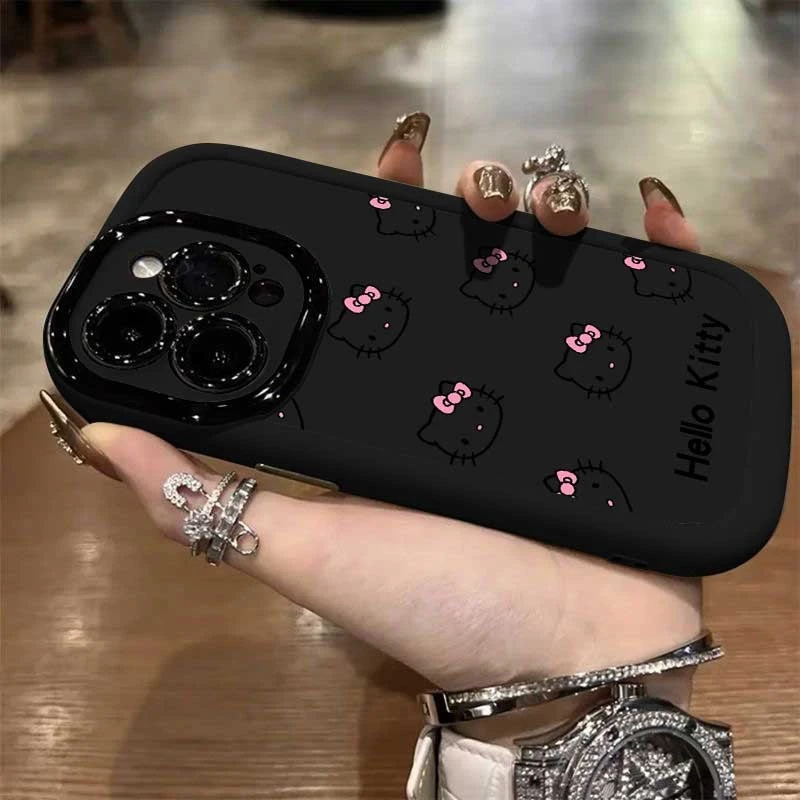 KT猫适用苹果1716PRO手机壳1514泡芙1312防摔11全包7xs卡通