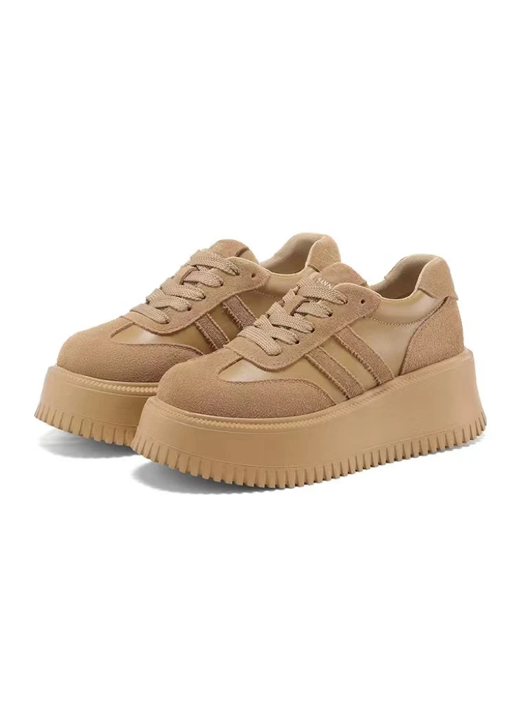 秋季新款厚底复古休闲运动德训鞋391-7