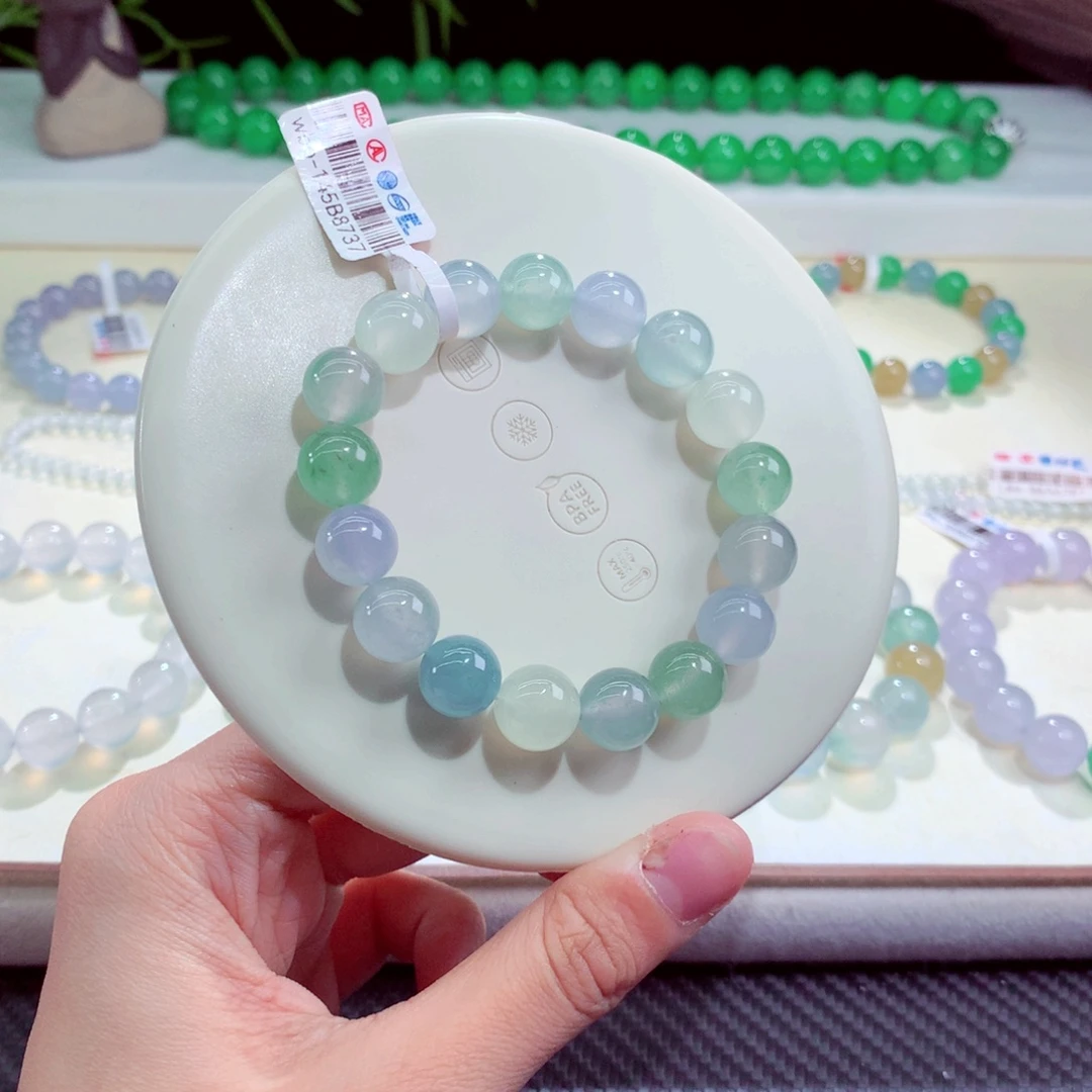 翡翠未镶嵌手链卡11.1